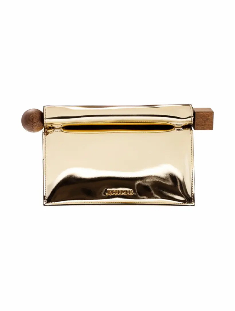 

Клатч La Pochette rond carré Jacquemus, золотистый