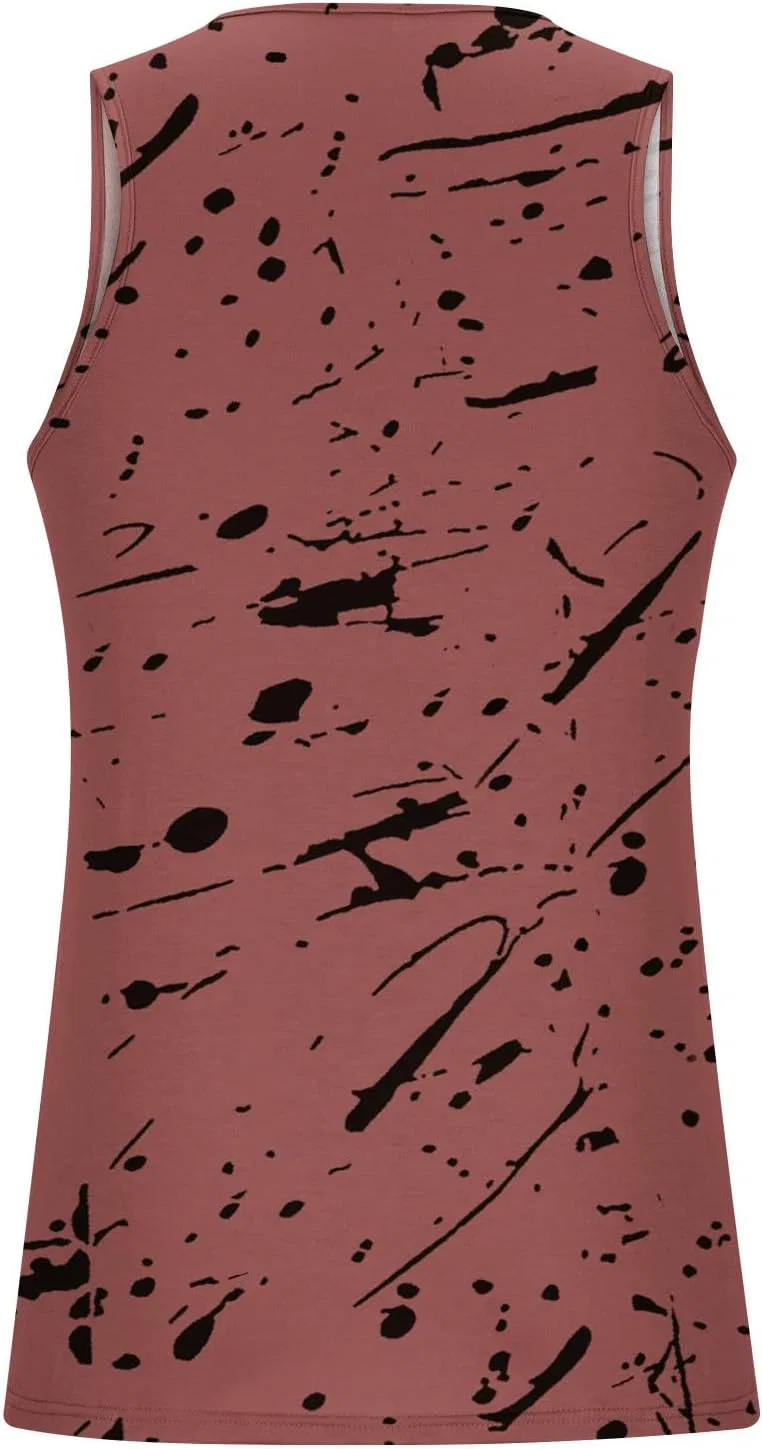 Мужской топ для тренировок Oversized, Athletic Tank Top, коричневый — фото 3