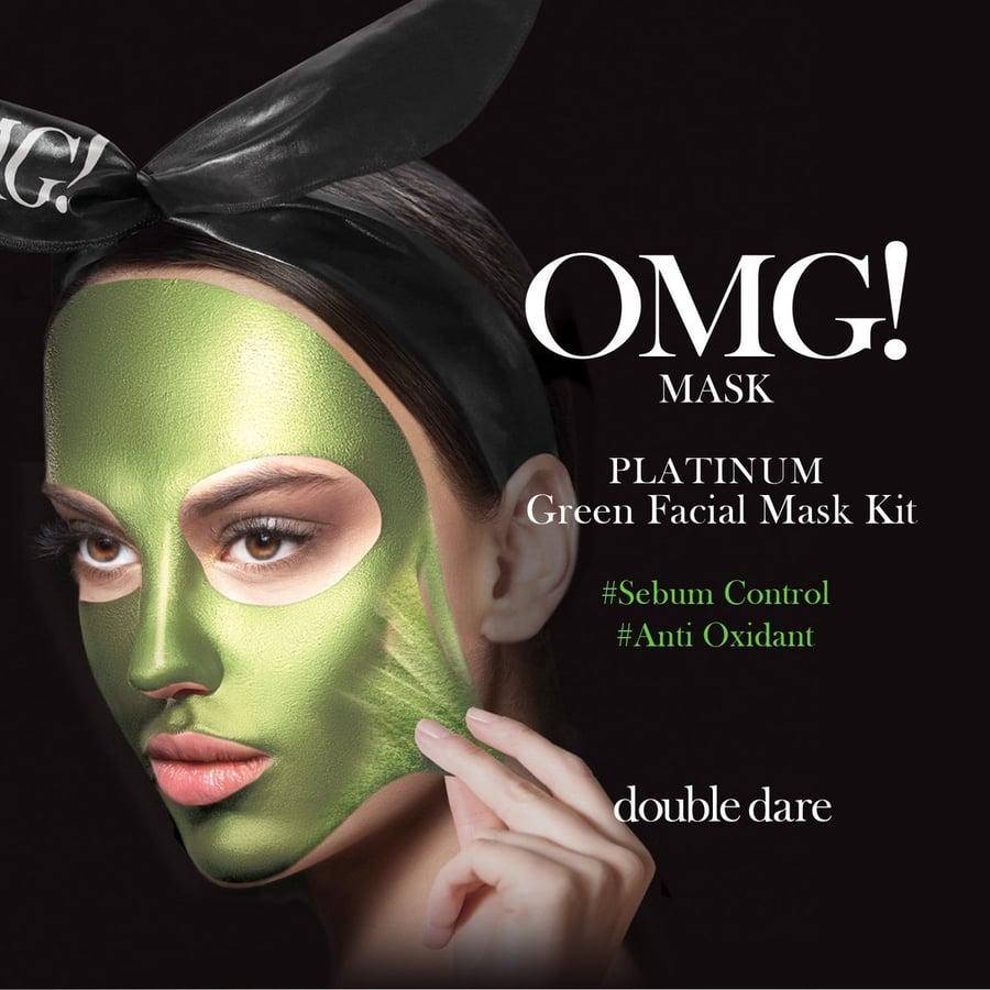 

OMG набор масок! Platinum Green Chlorella Эффективный контроль кожного сала Double Dare