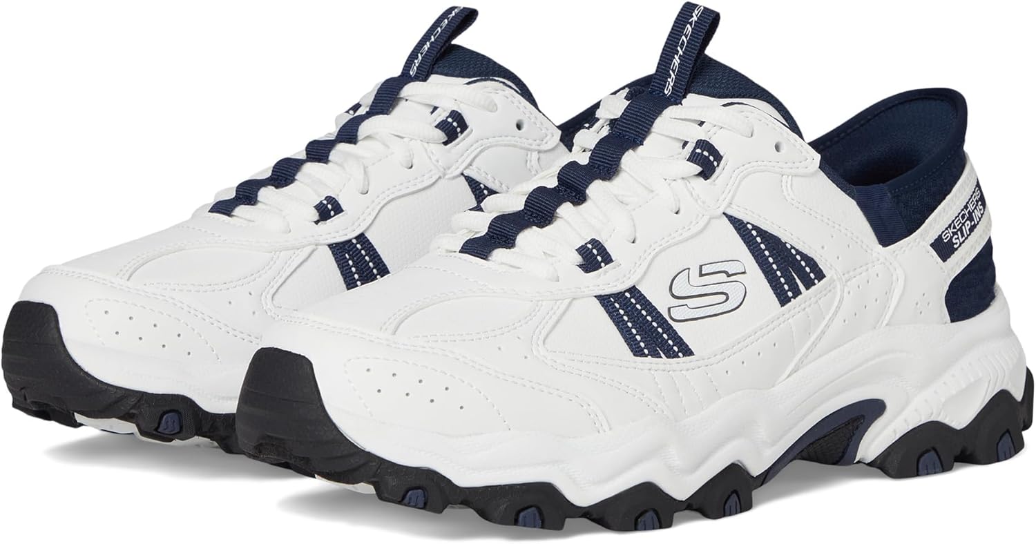 

Мужские кроссовки Skechers Stamina без застежек, белый/синий/темно-синий