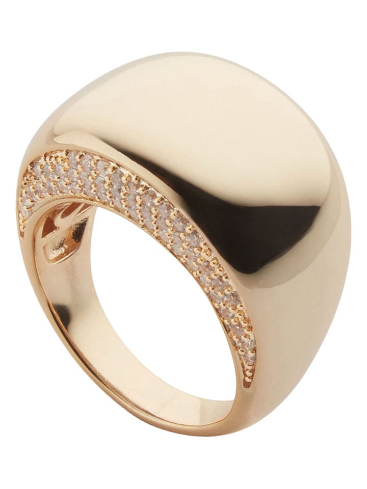 

Позолоченное кольцо с кристаллами U.S. Polo Assn.