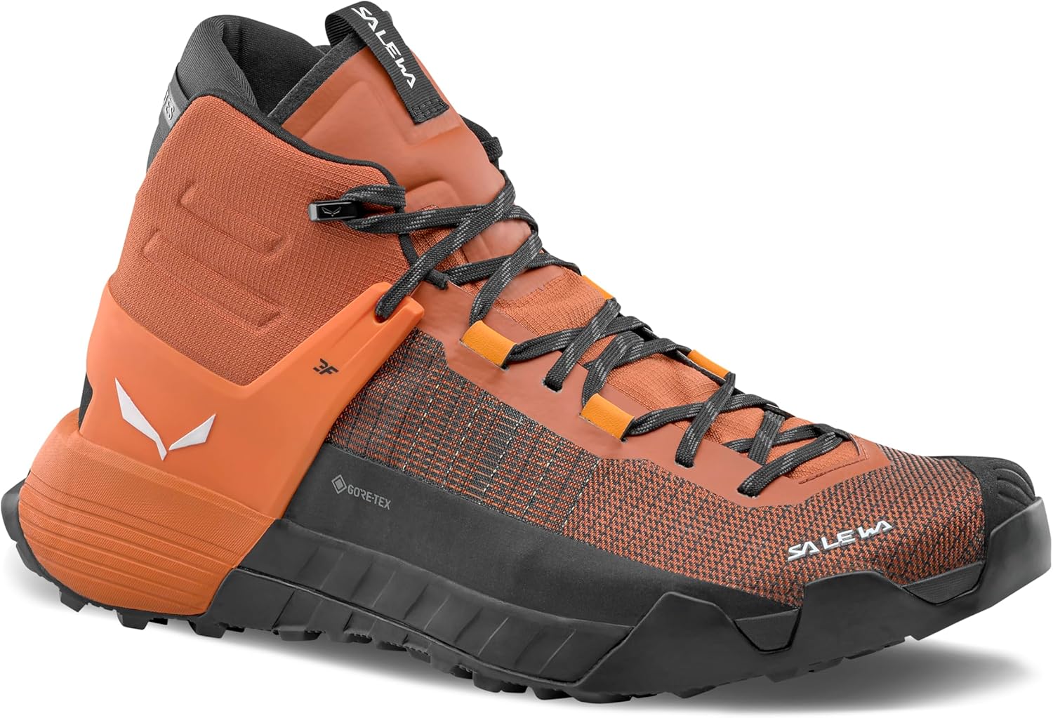 

Мужские ботинки Salewa Wildfire NXT Mid GTX - водонепроницаемые туристические и треккинговые ботинки Gore-Tex, Bombay Brown/Tumeric