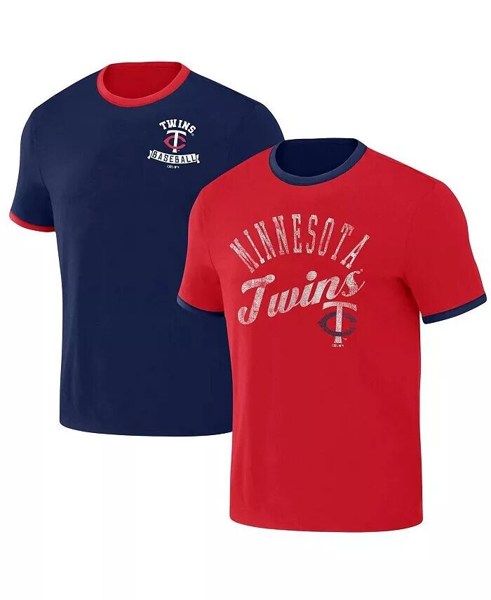 

Мужская коллекция Darius Rucker от Navy, красная двухсторонняя футболка Minnesota Twins Ringer Fanatics