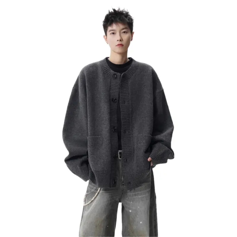 

Трикотажный свитер Unisex Crew Neck Moderate VanCamel, charcoal серый