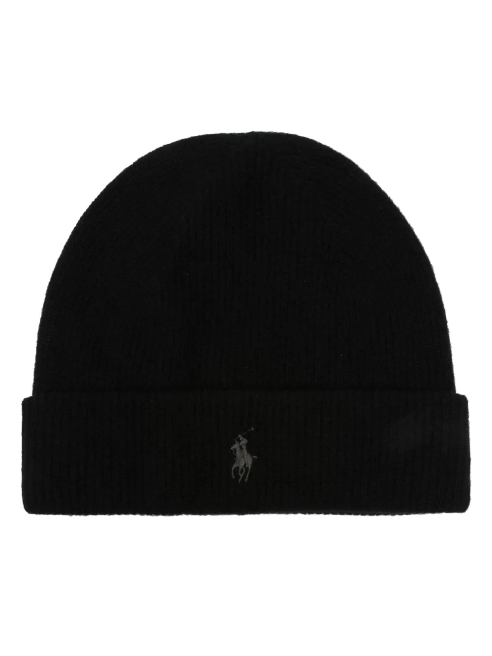 

Кашемировая шапка бини с логотипом Polo Pony POLO RALPH LAUREN, черный