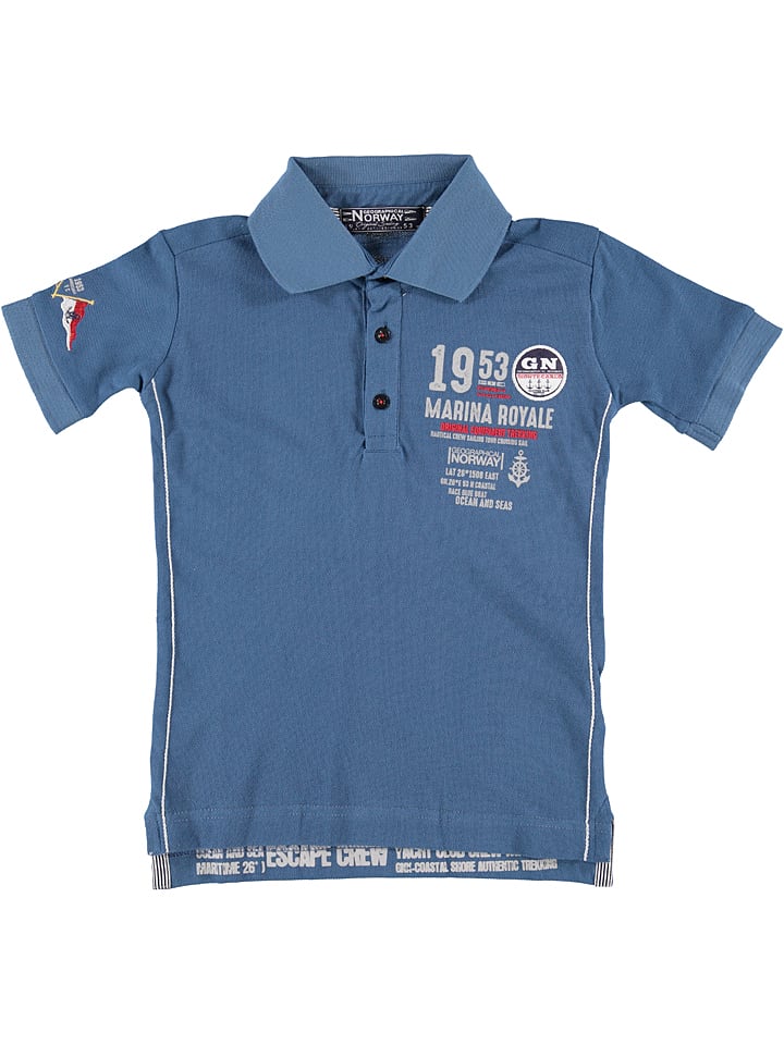 

Рубашка-поло Geographical Norway, синий