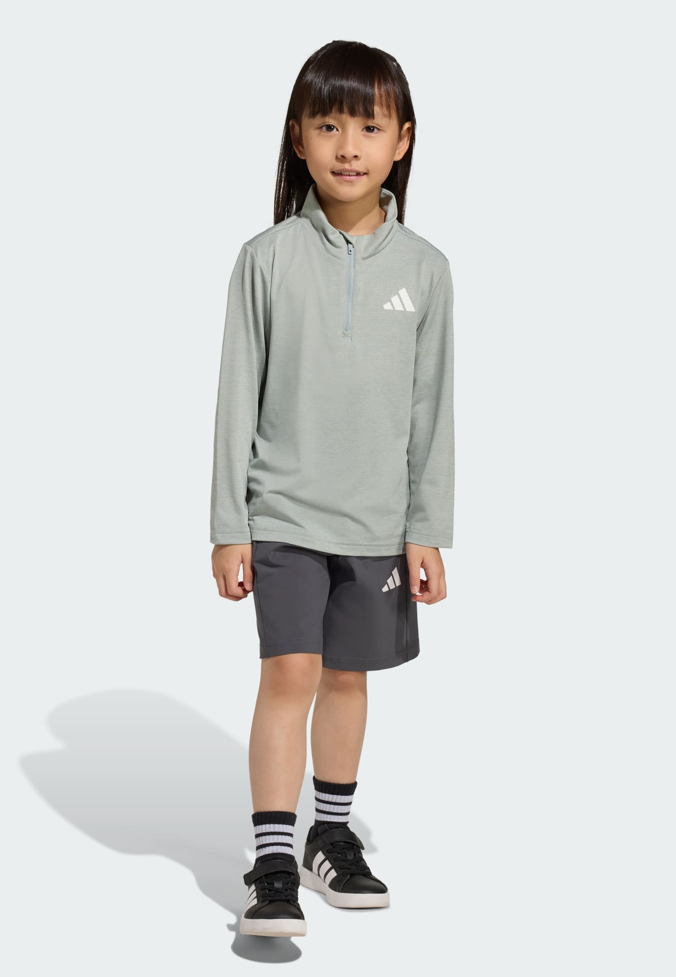 Adidas Sportswear Спортивный костюм 'Goto' в цвете антрацит, светло-серый — фото 2