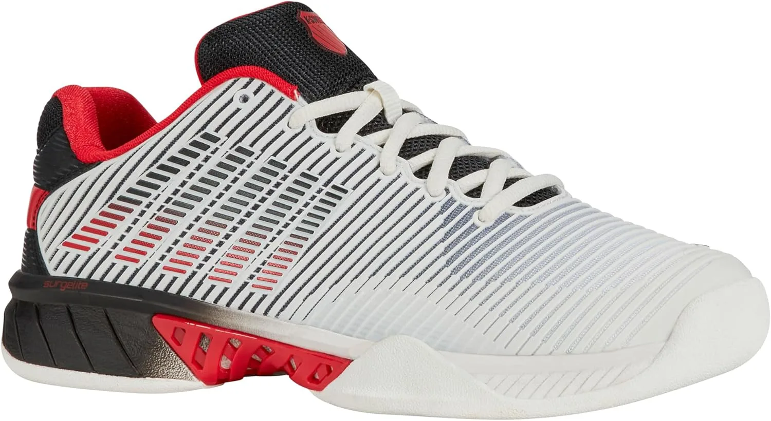Детские теннисные кроссовки K-Swiss Hypercourt Express 2 для игр на ковре, ярко-белый/красный
