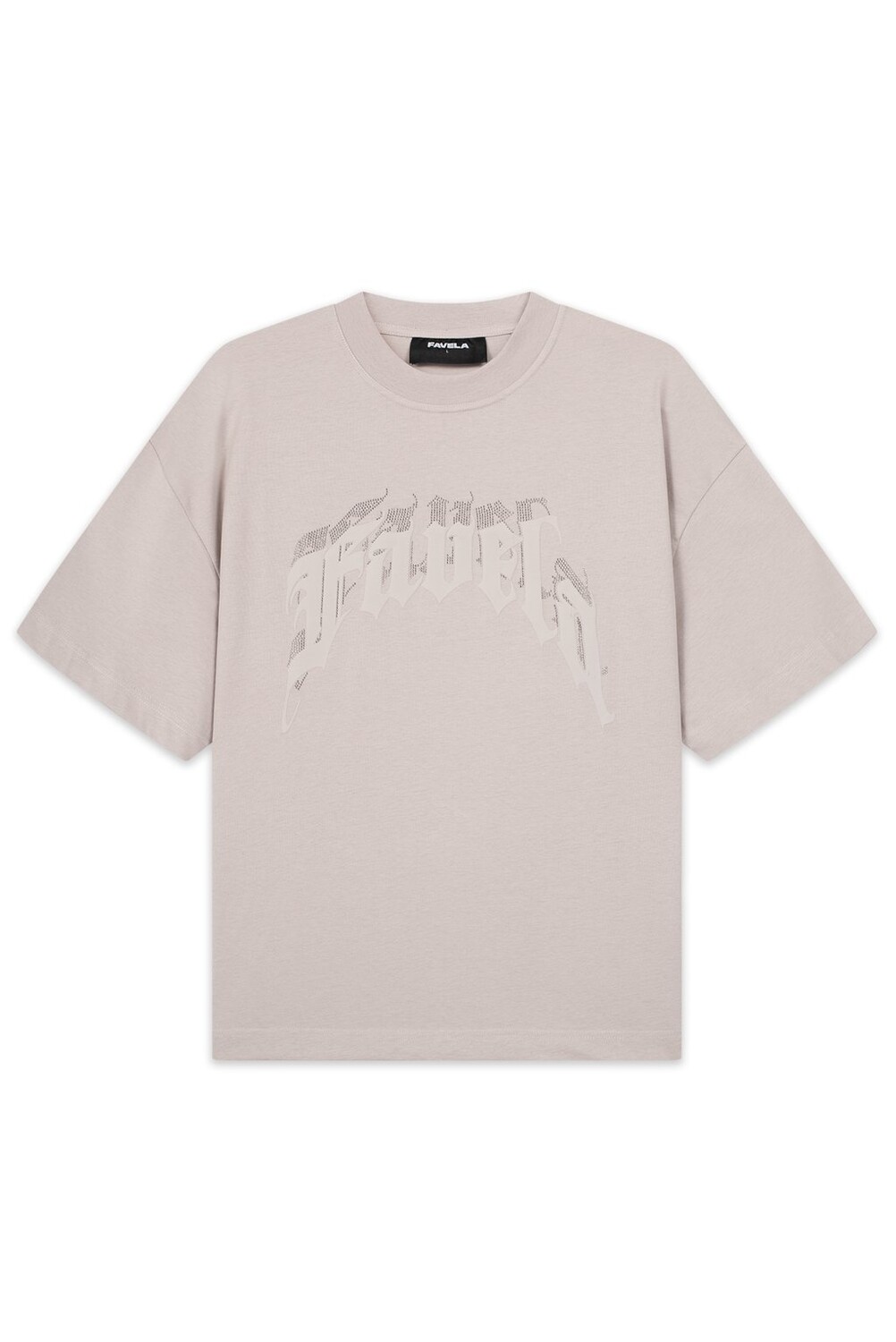 

Футболка с принтом AVES UNISEX FAVELA, светло-серый
