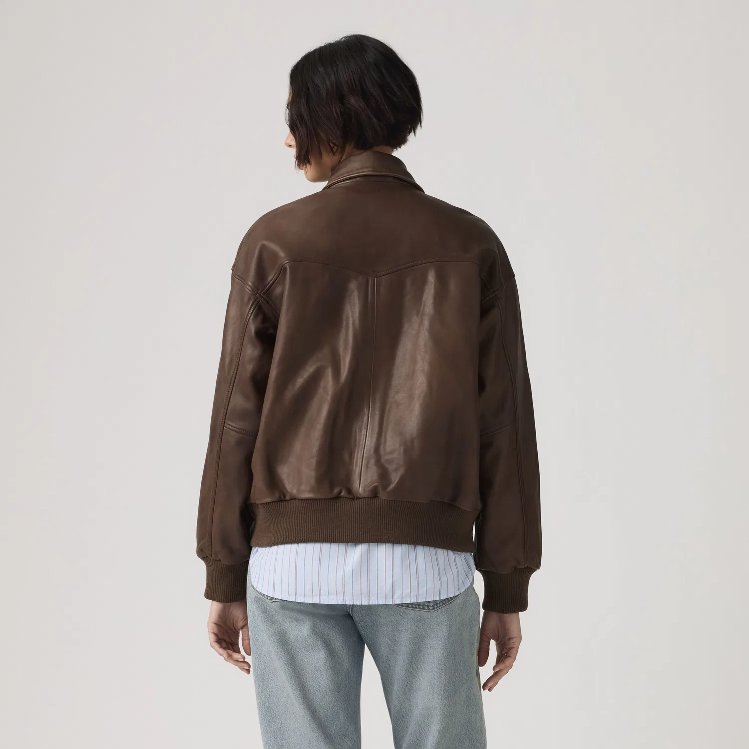 Куртка Kennedy Dad из натуральной кожи Levi's, Brown — фото 4