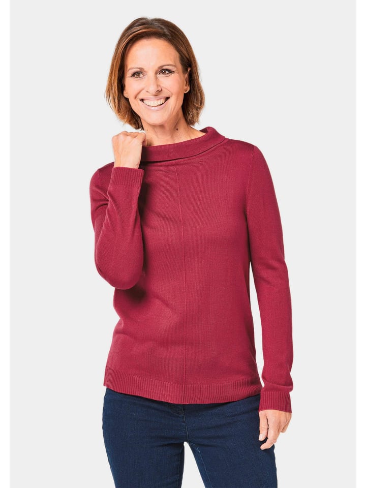 

GOLDNER Изящно сшитый свитер красного цвета