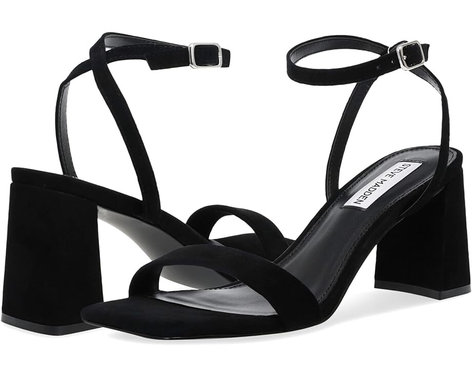 

Сандалии Steve Madden Luxe Heeled, цвет Black Suede