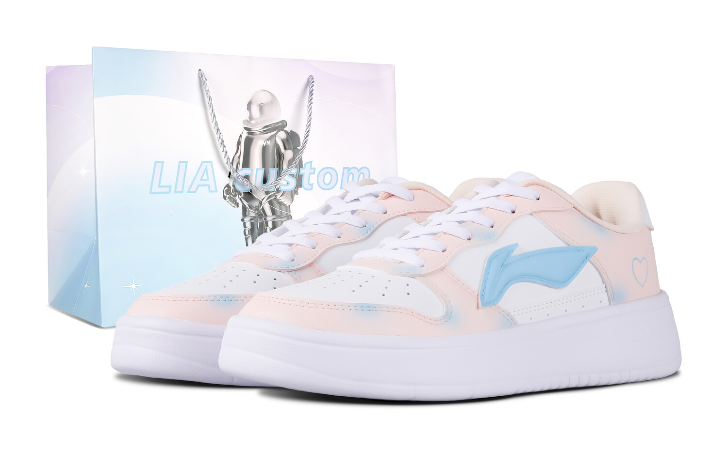 

Кроссовки LINING Skateboarding Shoes Women's Low-top Blue, голубой, Синий, Кроссовки LINING Skateboarding Shoes Women's Low-top Blue, голубой