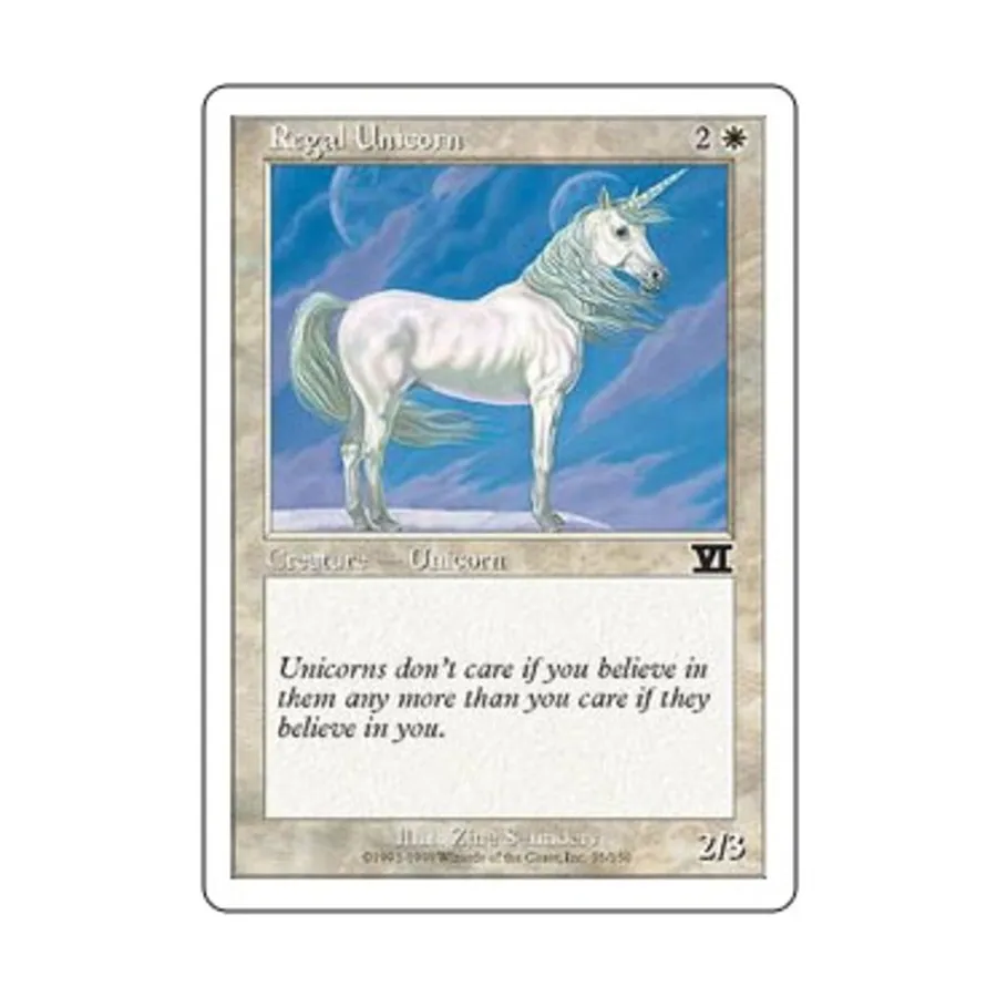 

CCG Царственный единорог (клавиша C), MTG - 6th Edition (Classic)