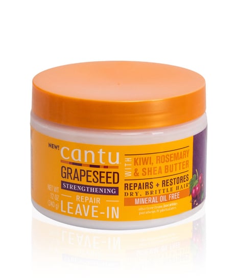 

Несмываемый кондиционер с киви, розмарином и маслом ши. Cantu, Grapeseed Repair Leave-in