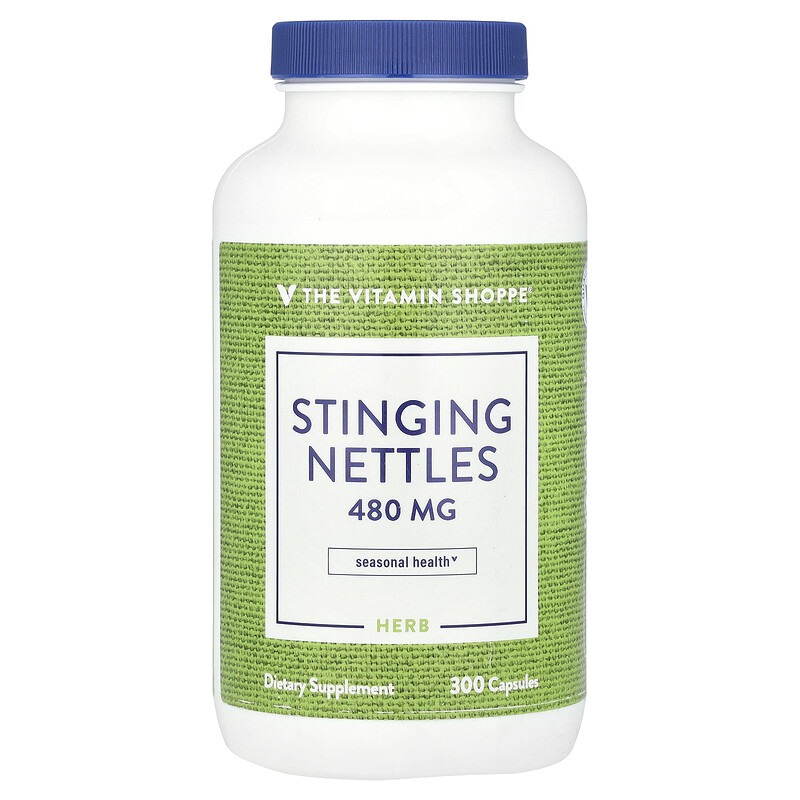 

The Vitamin Shoppe, Крапива двудомная, 480 мг, 300 капсул