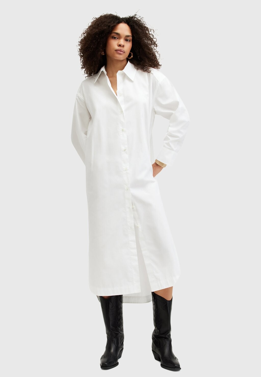 

Платье-рубашка IMOGEN DRESS AllSaints, белый