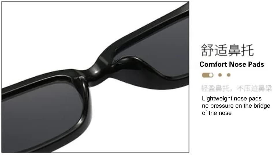 

Солнцезащитные очки с буквами, маленькие квадратные очки, солнцезащитные очки с индивидуальным дизайном для женщин и мужчин Generic, White Frame Black Grey Flakes