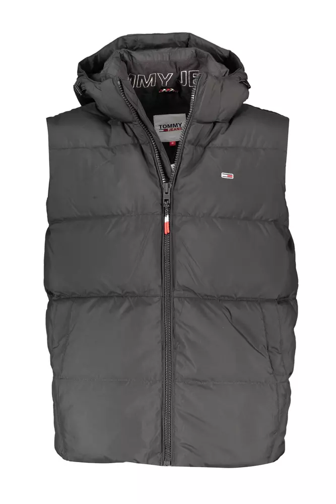 

Черная мужская куртка из полиэстера Tommy Hilfiger