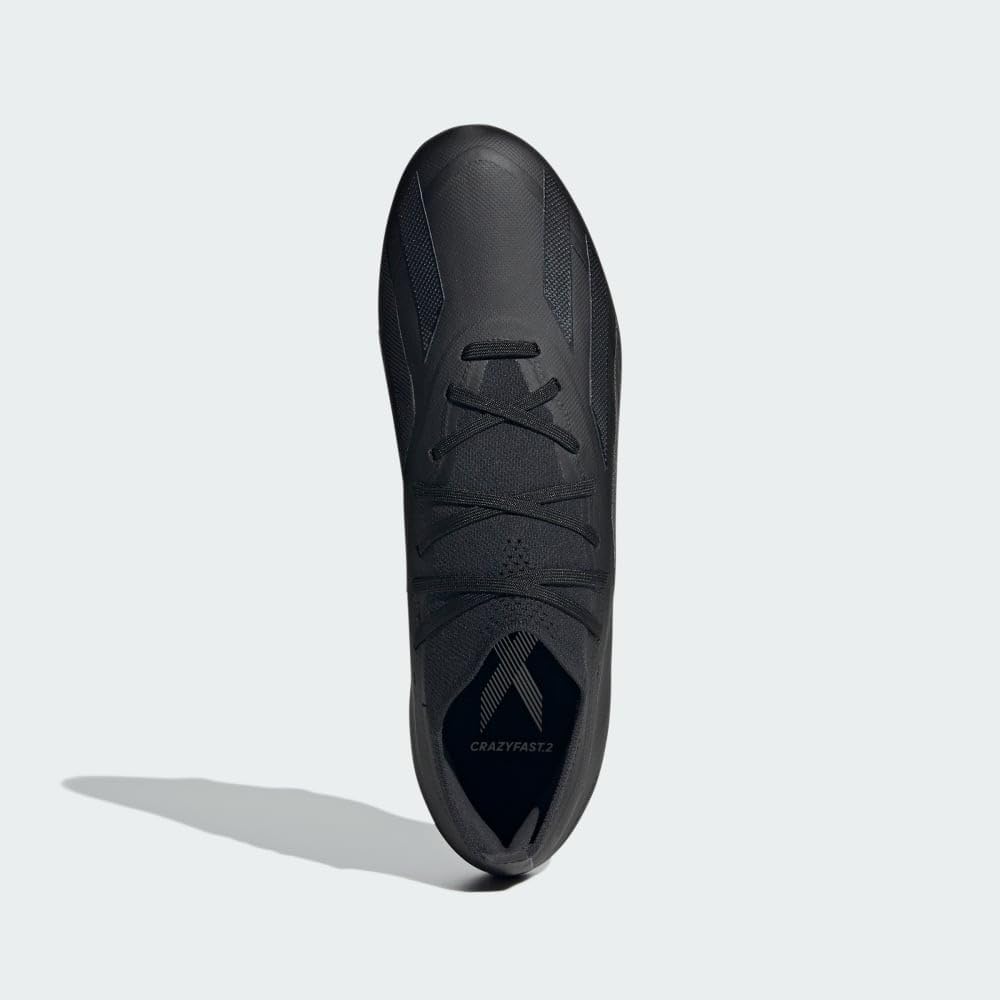Кроссовки Adidas для взрослых унисекс X Crazyfast.2 для твердой поверхности, черный — фото 3