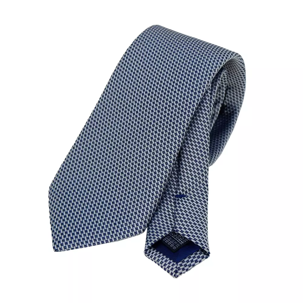 

Элегантный итальянский шелковый галстук - серый Ermenegildo Zegna
