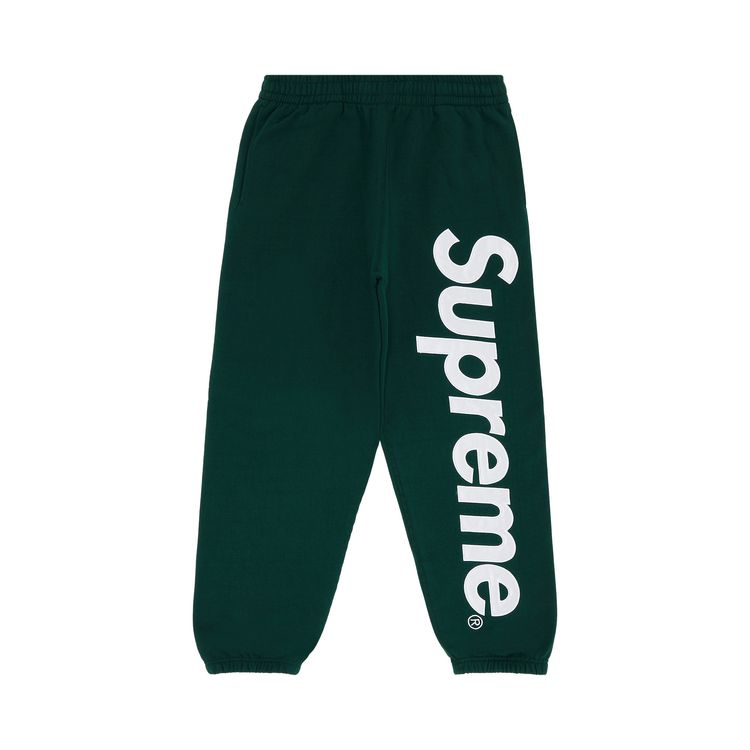 

Спортивные брюки Supreme Satin Appliqué Sweatpant Dark Green, зеленый