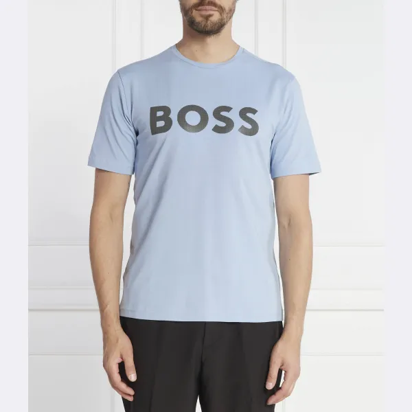 

Футболка приталенного кроя 8 Boss, синий