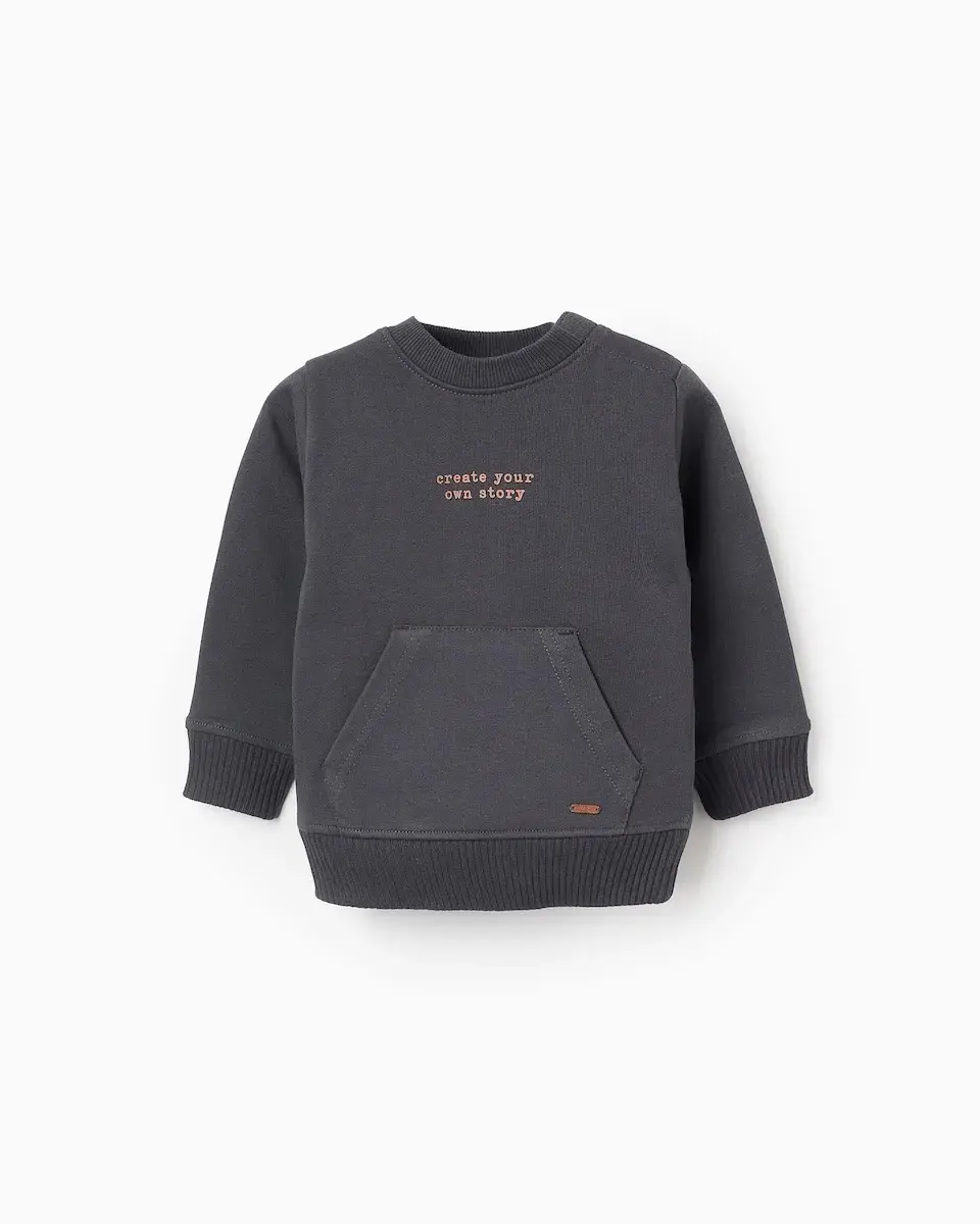 

Детский свитер с длинным рукавом Zippy, темно-серый