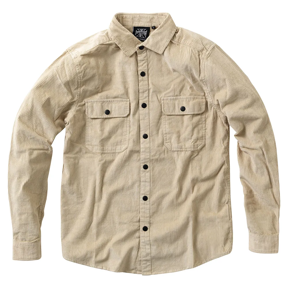 

Рубашка West Coast Choppers Hill Country Cord, бежевый