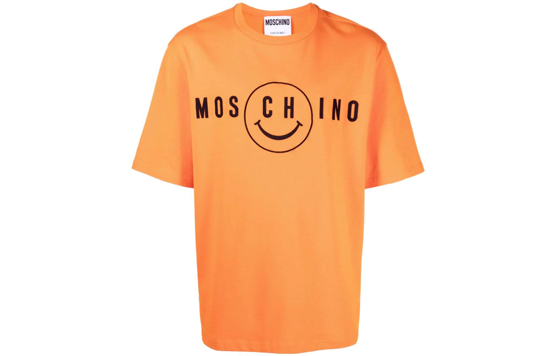 

MOSCHINO Футболка мужская оранжевые