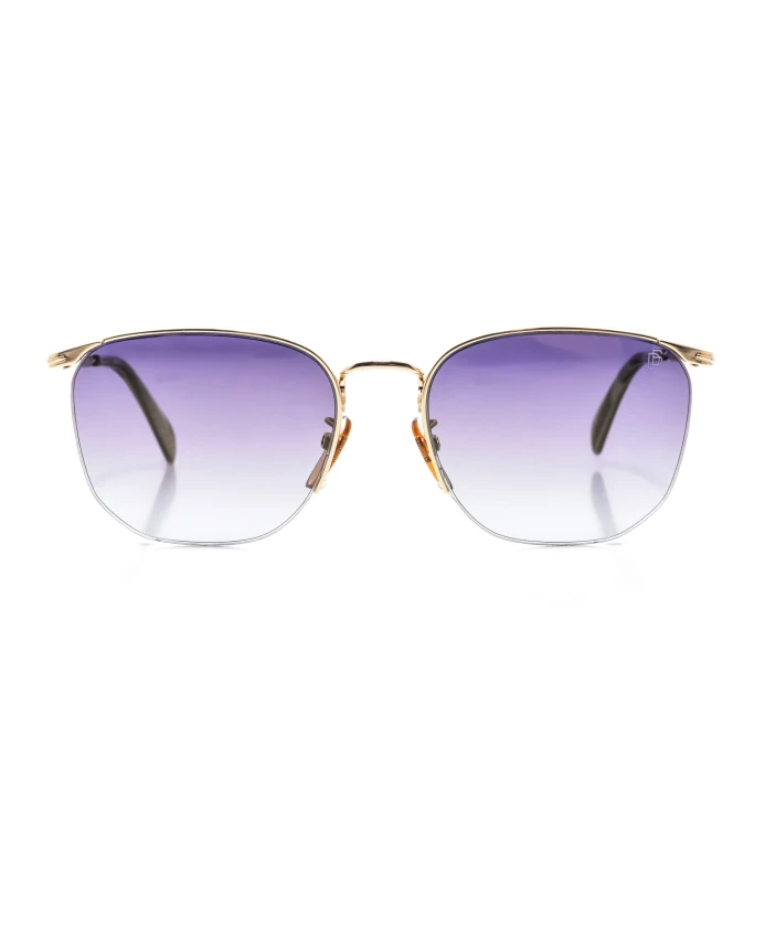 

Квадратные металлические солнцезащитные очки Eyewear By David Beckham, желтый