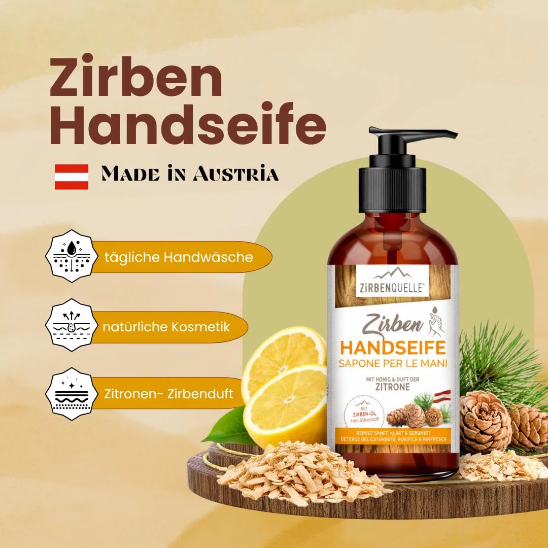 Набор натурального мыла для рук Zirben, 2 x 250 мл 4Betterdays.Com Naturlich Leben! — фото 4