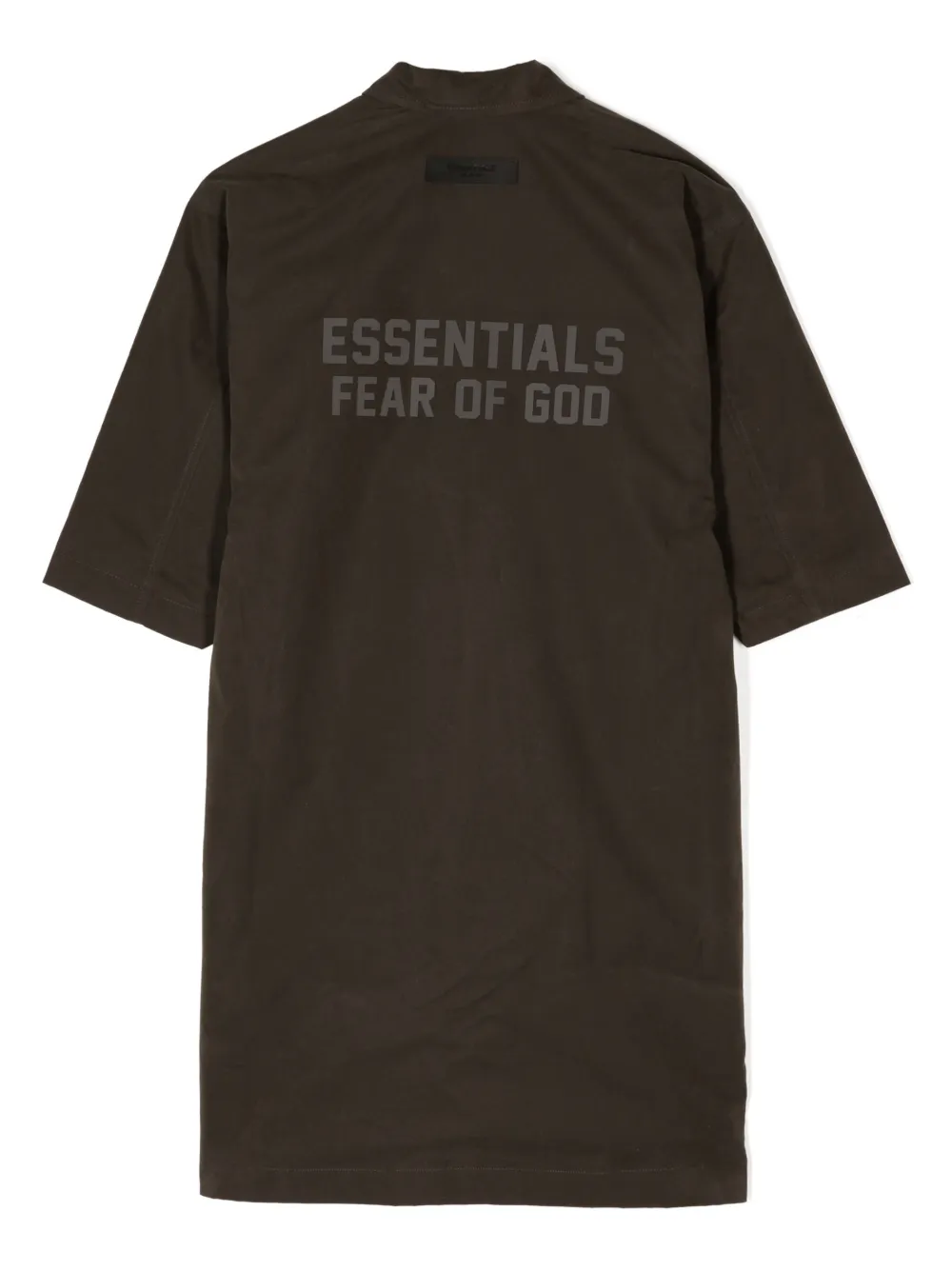Куртка-рубашка на пуговицах с тисненым логотипом FEAR OF GOD ESSENTIALS KIDS, зеленый — фото 2