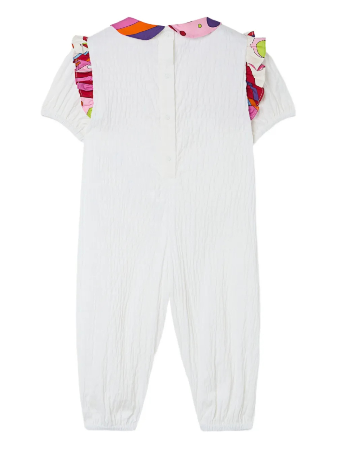 

Комбинезон с круглым воротником PUCCI Junior, белый