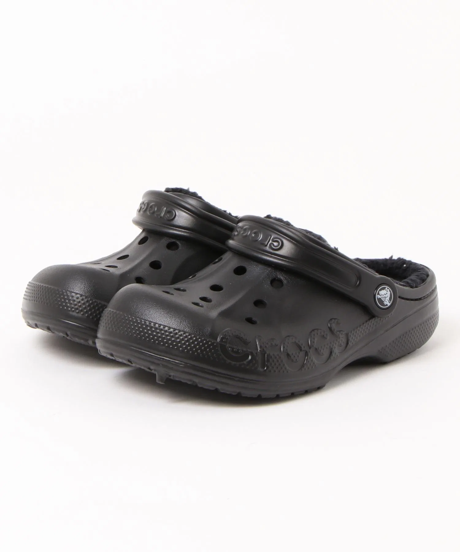 Унисекс сабо Crocs Baya Lined Clog чёрные