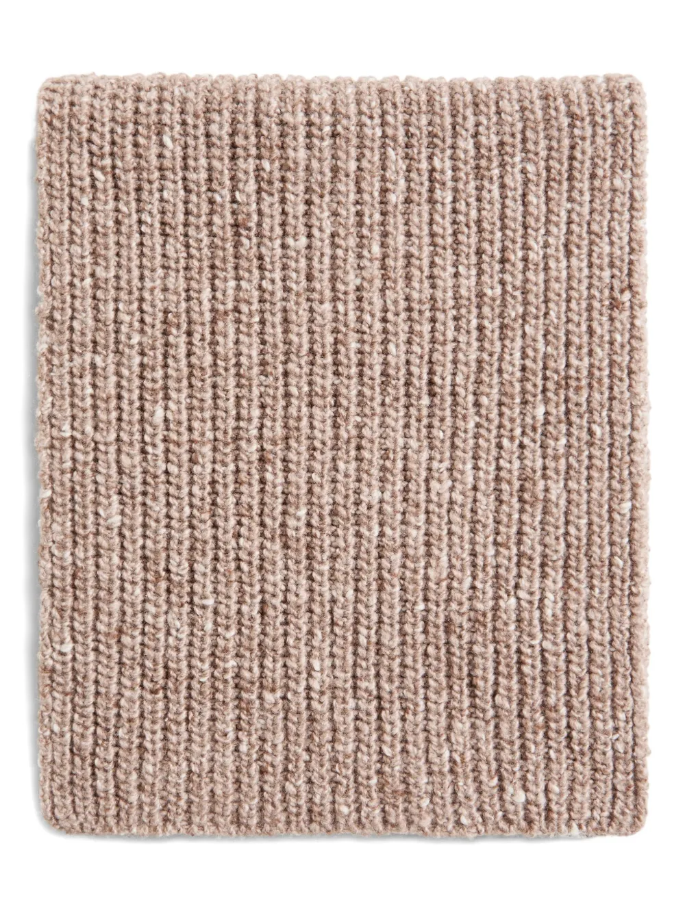 

Кашемировый шарф в рубчик Brunello Cucinelli Kids, коричневый