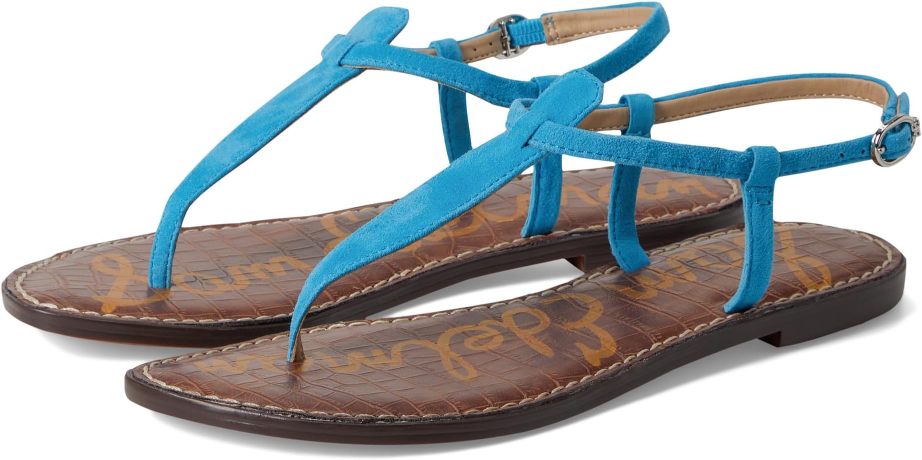 Сандалии Sam Edelman Gigi, Aqua Azure Suede