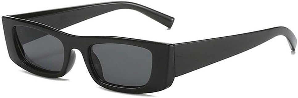 

Ретро маленькие прямоугольные солнцезащитные очки-гелевые очка для женщин с градиентным переходом цвета, защита от УФ-излучения UV400, модные сине-желтые солнцезащитные очки SKFGNX, Black Grey