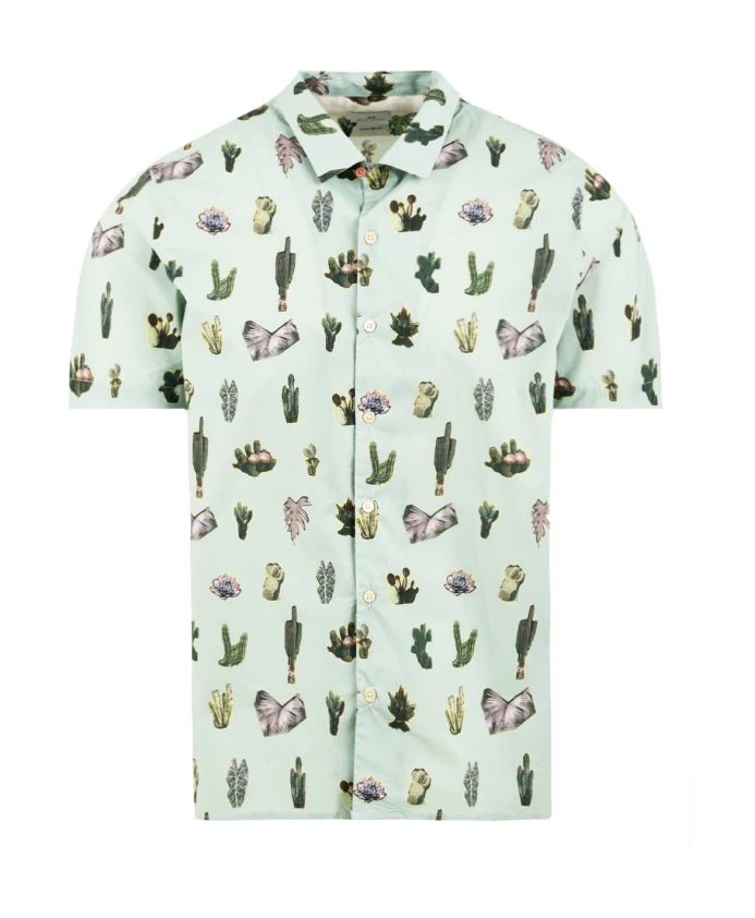 

Футболка с изображением цветов пустыни для отдыха Paul Smith, зеленый