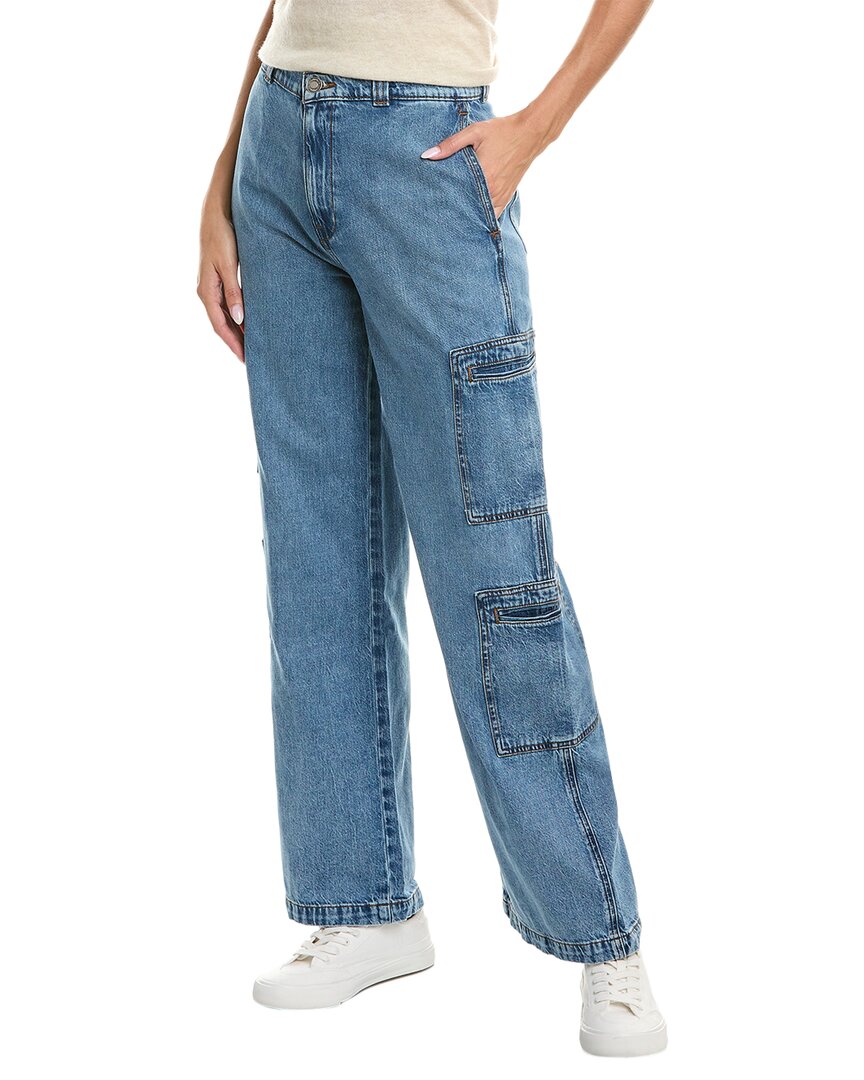 

Джинсы HUDSON с высокой посадкой и прорезным карманом Sandlot Cargo HUDSON Jeans, синий