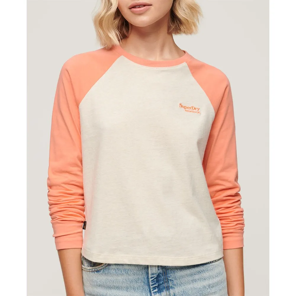 

Футболка Superdry Essential Logo Baseball, оранжевый
