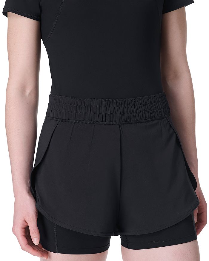 

Двухсторонние тренировочные шорты Sweaty Betty, черный