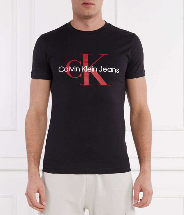 

Футболка Calvin Klein Jeans Monologo Slim Fit, черный