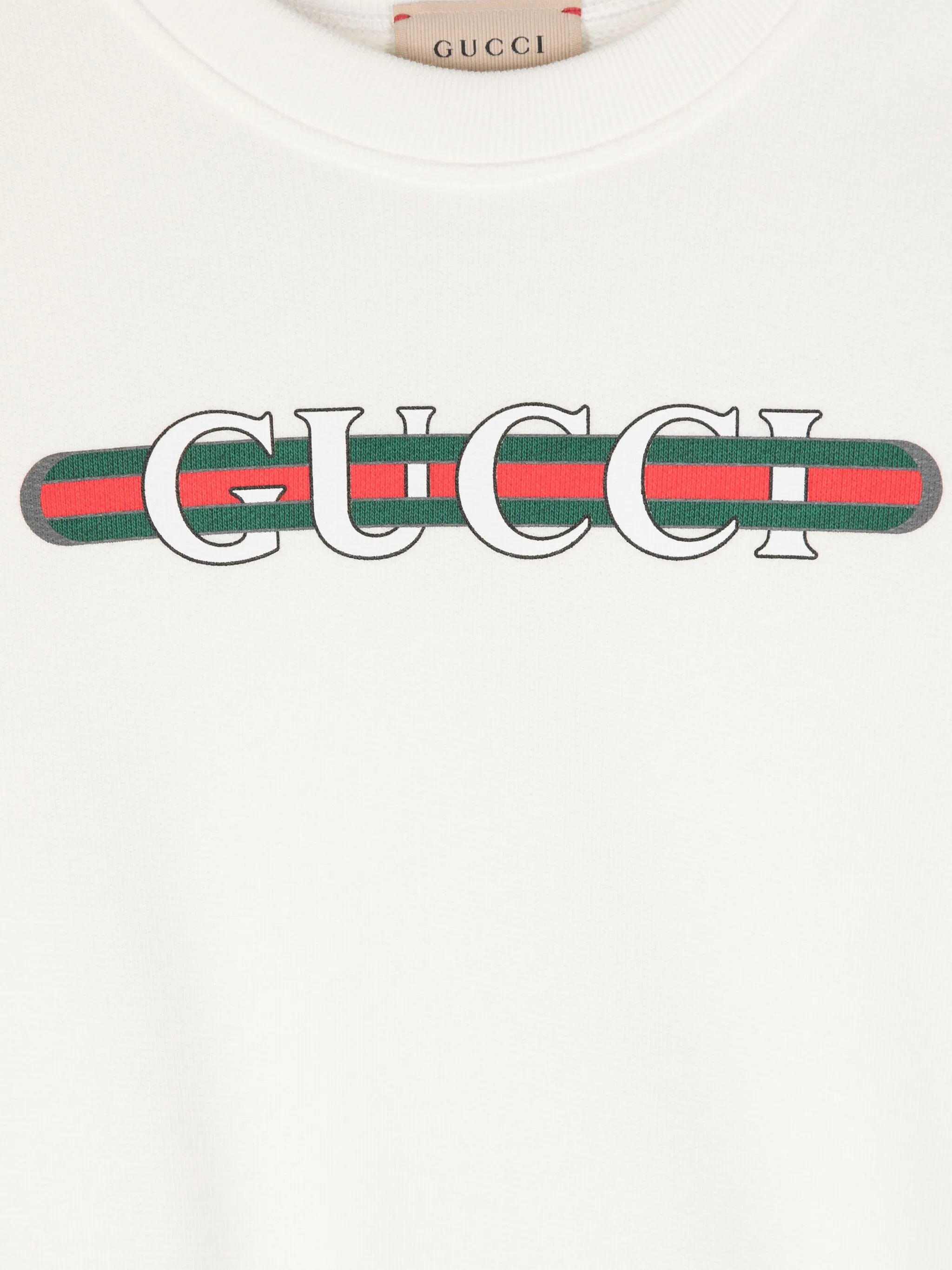 Толстовка с принтом Gucci Kids, белый — фото 3