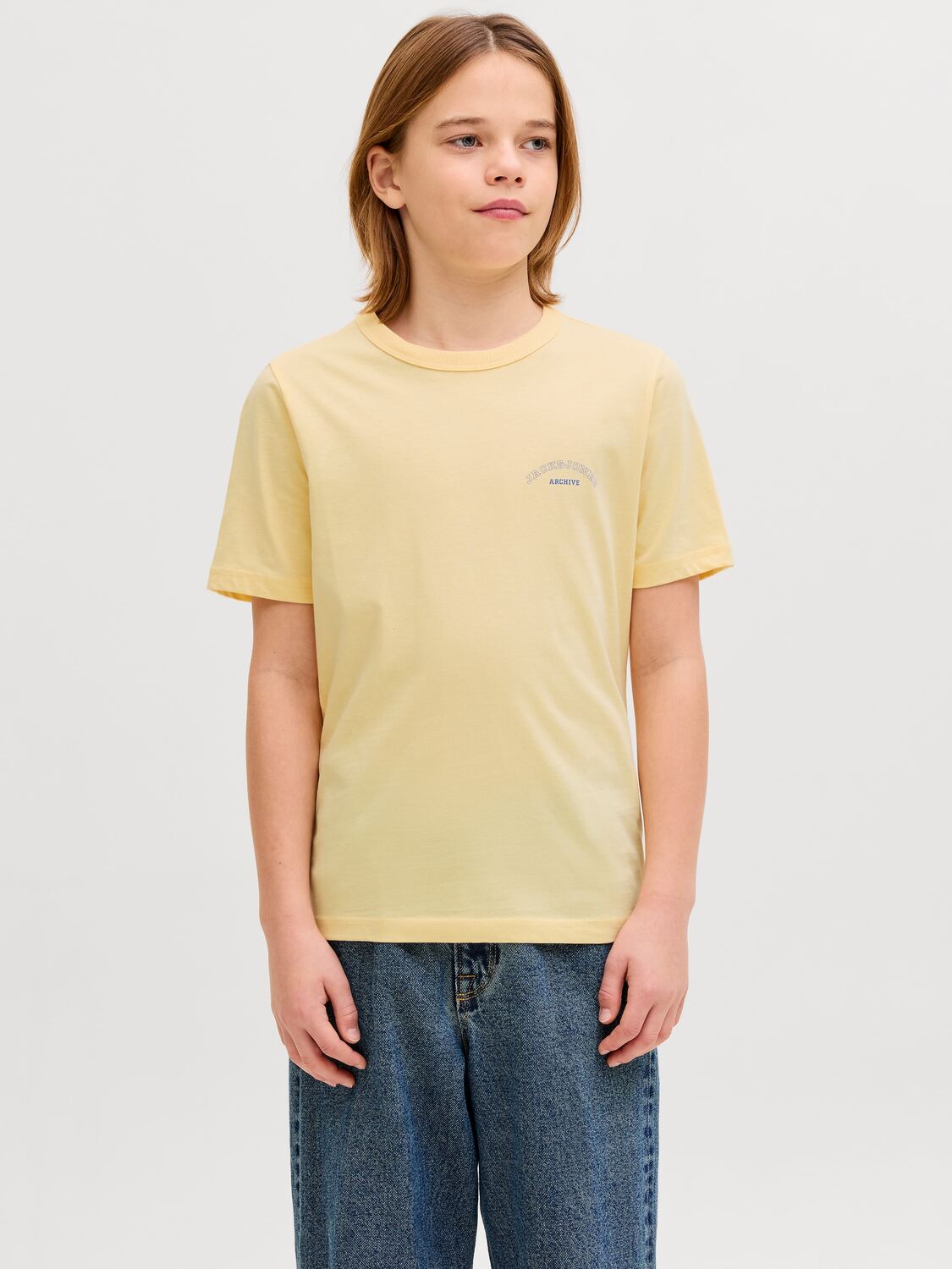 Jack & Jones Junior Футболка в желтом цвете — фото 3