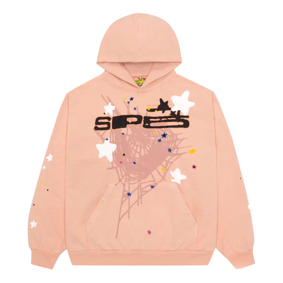 

Худи Sp5der Hoodie 'Bellini', розовый