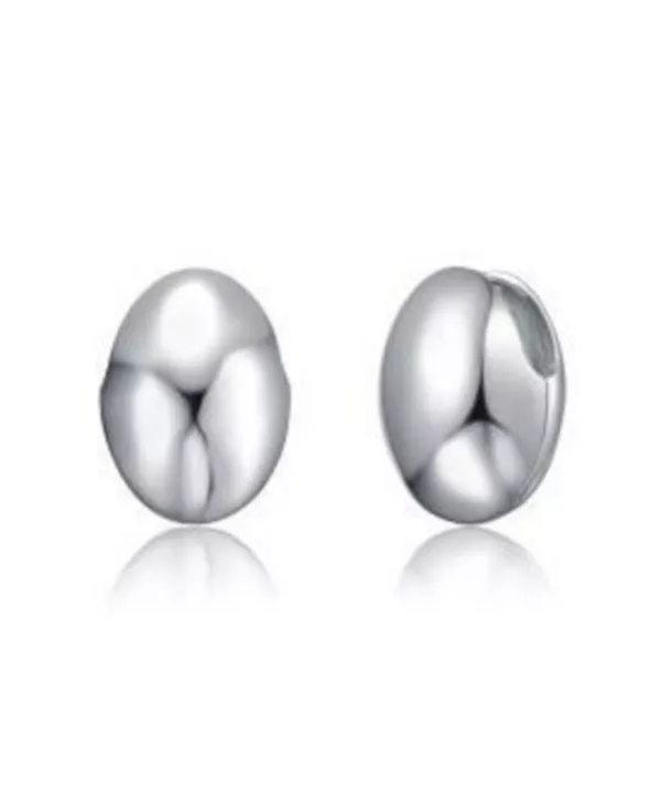 

Объемные серьги-гвоздики с покрытием из белого золота или 14-каратного золота Rachel Glauber, white