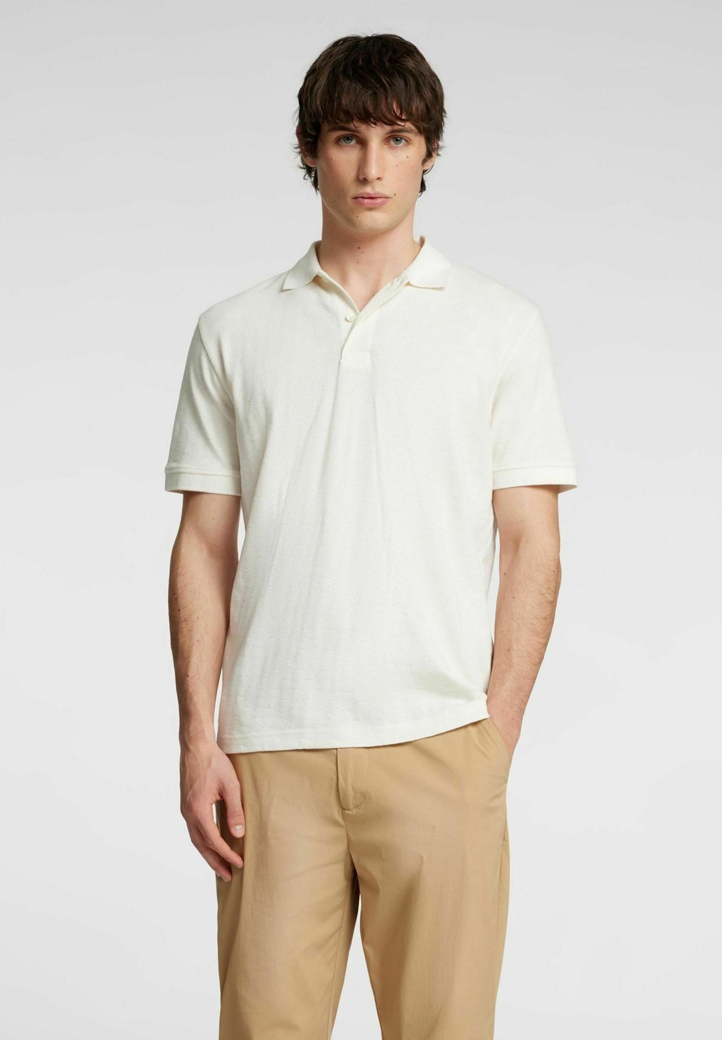 

Рубашка поло JACQUARD Selected Homme, белый