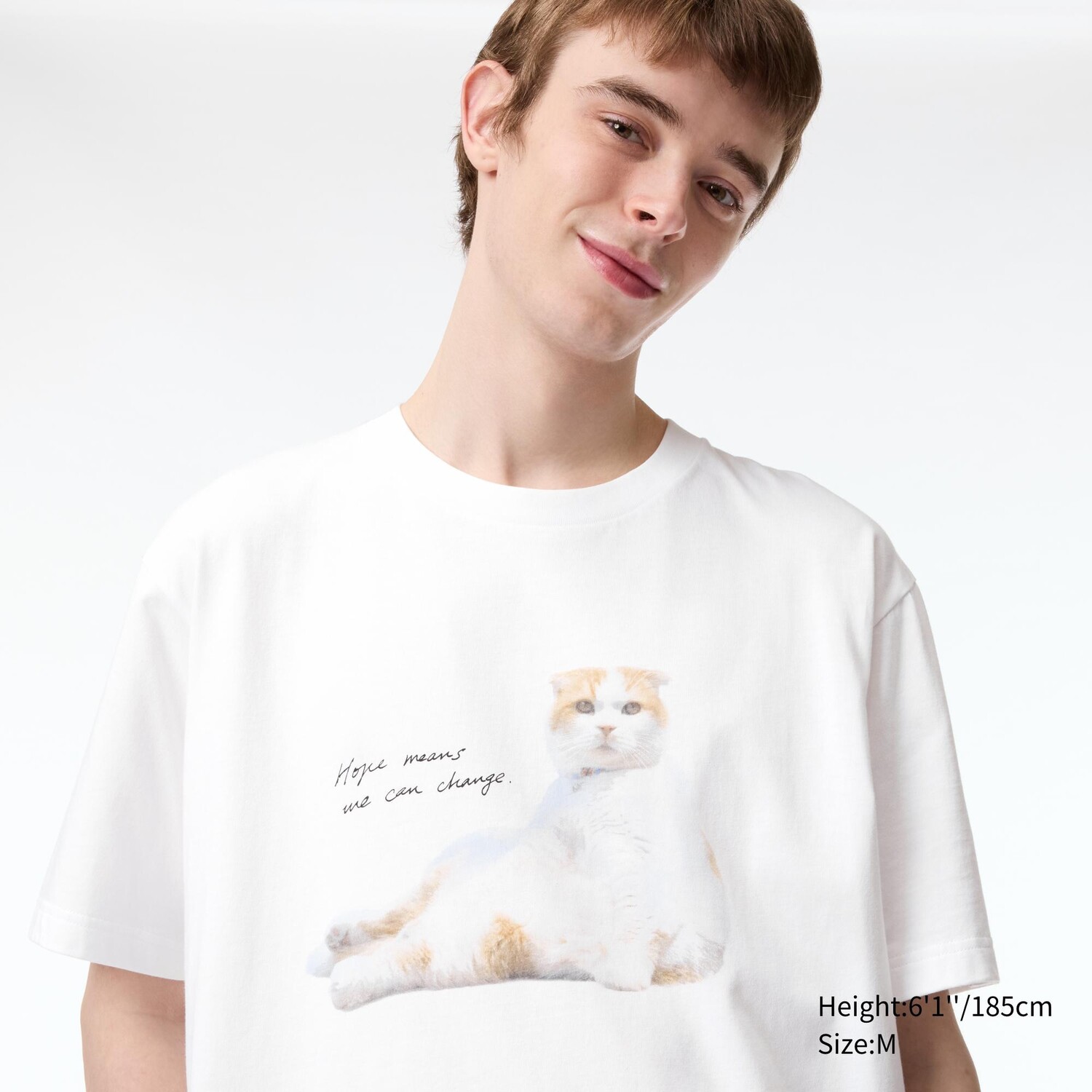 Футболка с принтом PEACE FOR ALL (Takeshi Yoro) UNIQLO, белый