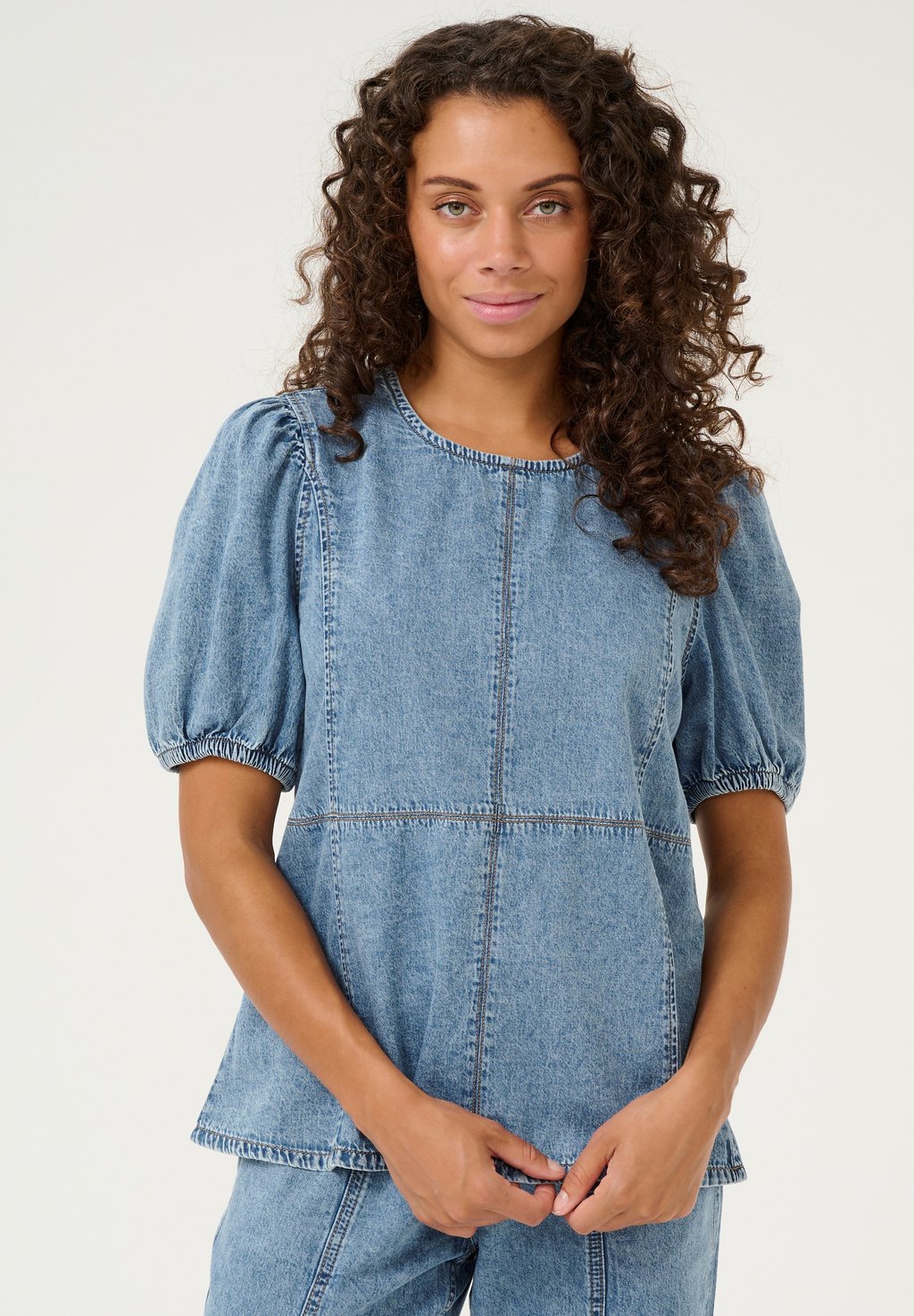 

Блуза CUADELE ARPA DENIM Culture, синий
